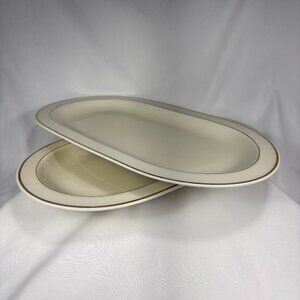 set of 2 oval Serving plate Scherzer Bavaria Germany, fine china
